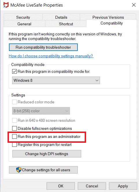 Exécutez ce programme en tant qu'option d'administrateur.  Comment réparer COMDLG32.OCX manquant dans Windows 10