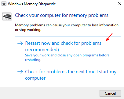 Diagnostique de la mémoire de Windows